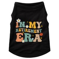 Groovy Retro In My Retiret Era Funny Retired 2025 Doggie Tank
