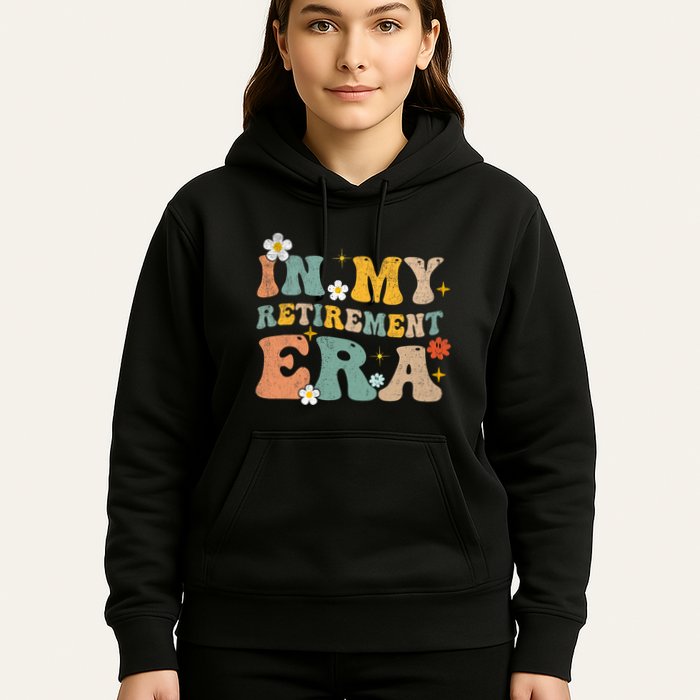 Groovy Retro In My Retiret Era Funny Retired 2025 Hoodie