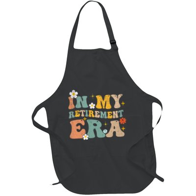 Groovy Retro In My Retiret Era Funny Retired 2025 Apron