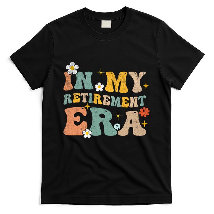 Groovy Retro In My Retiret Era Funny Retired 2025 T-Shirt