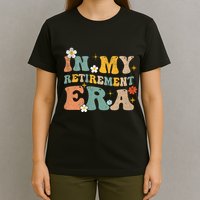 Groovy Retro In My Retiret Era Funny Retired 2025 T-Shirt