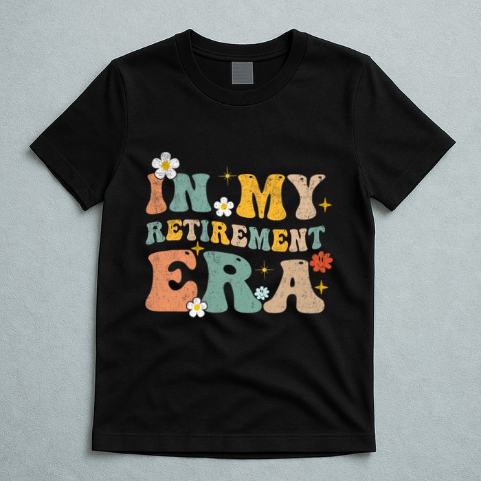 Groovy Retro In My Retiret Era Funny Retired 2025 T-Shirt
