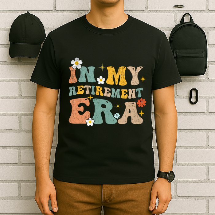 Groovy Retro In My Retiret Era Funny Retired 2025 T-Shirt
