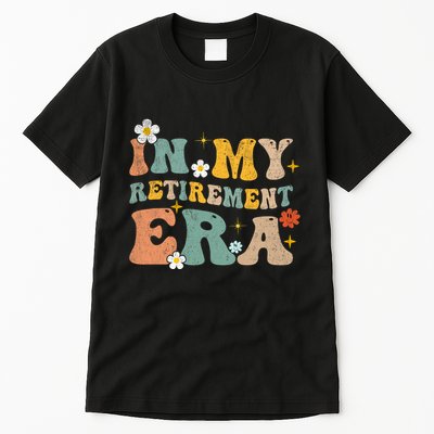 Groovy Retro In My Retiret Era Funny Retired 2025 Tall T-Shirt