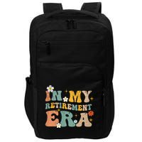 Groovy Retro In My Retiret Era Funny Retired 2025 Impact Tech Backpack