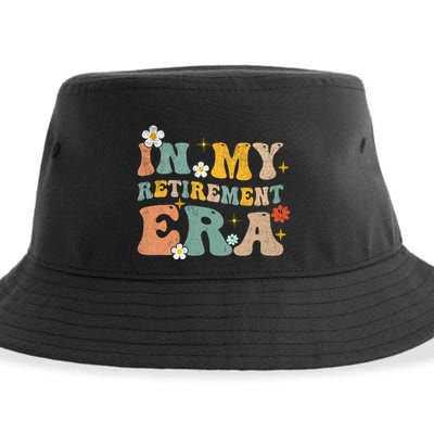 Groovy Retro In My Retiret Era Funny Retired 2025 Sustainable Bucket Hat