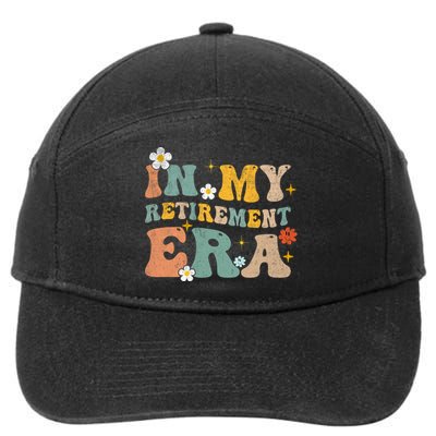 Groovy Retro In My Retiret Era Funny Retired 2025 7-Panel Snapback Hat