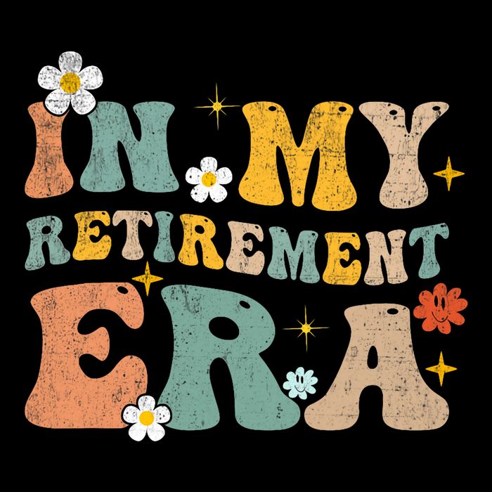 Groovy Retro In My Retiret Era Funny Retired 2025 Bucket Hat
