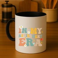 Groovy Retro In My Retiret Era Funny Retired 2025 Mug