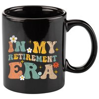 Groovy Retro In My Retiret Era Funny Retired 2025 11oz C Handle Ceramic Mug