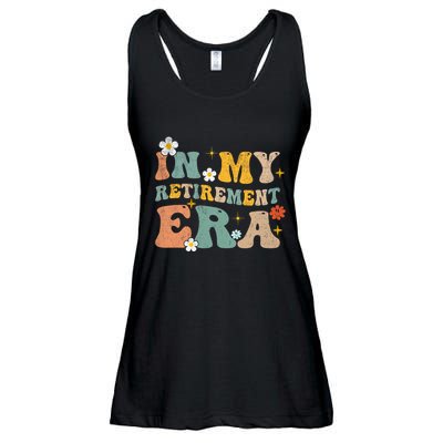 Groovy Retro In My Retiret Era Funny Retired 2025 Ladies Essential Flowy Tank