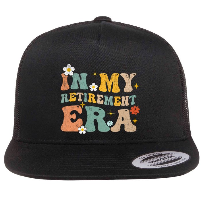 Groovy Retro In My Retiret Era Funny Retired 2025 Flatbill Hat
