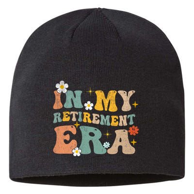 Groovy Retro In My Retiret Era Funny Retired 2025 Sustainable Beanie