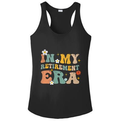 Groovy Retro In My Retiret Era Funny Retired 2025 Ladies PosiCharge Competitor Racerback Tank
