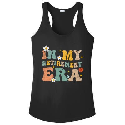 Groovy Retro In My Retiret Era Funny Retired 2025 Ladies PosiCharge Competitor Racerback Tank