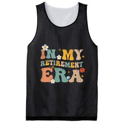 Groovy Retro In My Retiret Era Funny Retired 2025 Mesh Reversible Basketball Jersey Tank