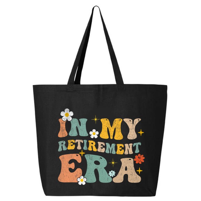 Groovy Retro In My Retiret Era Funny Retired 2025 25L Jumbo Tote