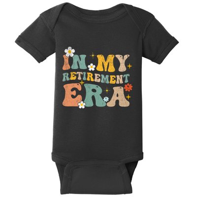 Groovy Retro In My Retiret Era Funny Retired 2025 Baby Bodysuit