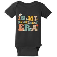 Groovy Retro In My Retiret Era Funny Retired 2025 Baby Bodysuit