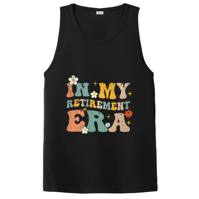 Groovy Retro In My Retiret Era Funny Retired 2025 PosiCharge Competitor Tank