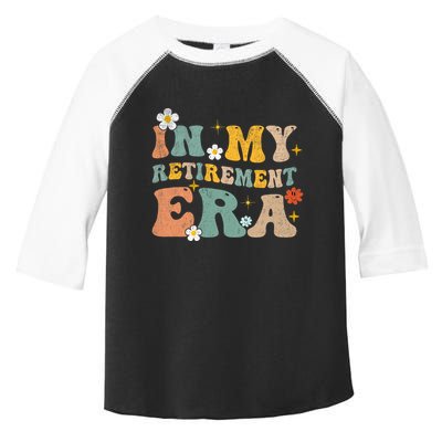Groovy Retro In My Retiret Era Funny Retired 2025 Toddler Fine Jersey T-Shirt