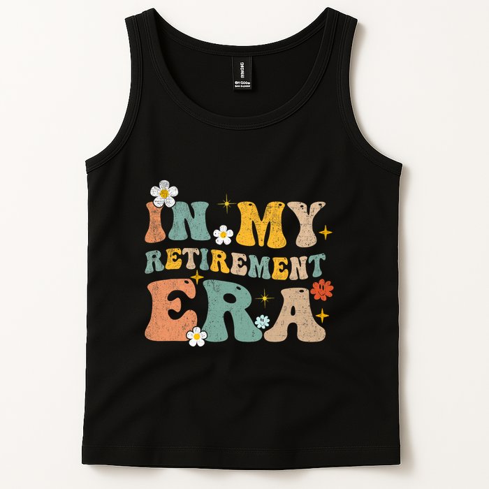 Groovy Retro In My Retiret Era Funny Retired 2025 Tank Top