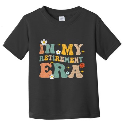 Groovy Retro In My Retiret Era Funny Retired 2025 Toddler T-Shirt