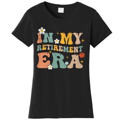 Groovy Retro In My Retiret Era Funny Retired 2025 Women's T-Shirt