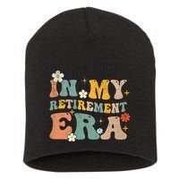Groovy Retro In My Retiret Era Funny Retired 2025 Short Acrylic Beanie