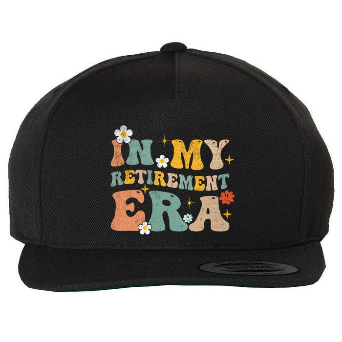Groovy Retro In My Retiret Era Funny Retired 2025 Wool Snapback Cap
