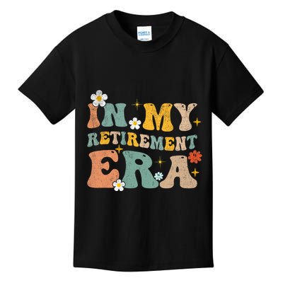 Groovy Retro In My Retiret Era Funny Retired 2025 Kids T-Shirt