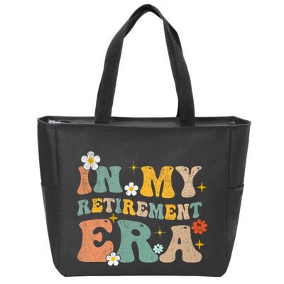Groovy Retro In My Retiret Era Funny Retired 2025 Zip Tote Bag