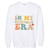 Groovy Retro In My Retiret Era Funny Retired 2025 Garment-Dyed Sweatshirt