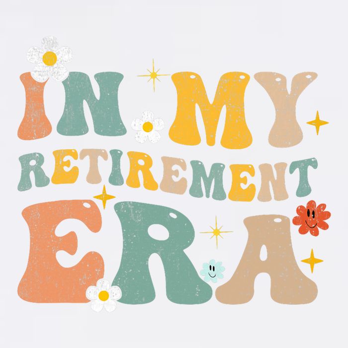 Groovy Retro In My Retiret Era Funny Retired 2025 Garment-Dyed Sweatshirt