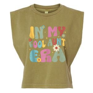 Groovy Retro In My Cool Aunt Era Shirt Cool Gifts For Auntie Tank Top Garment-Dyed Women's Muscle Tee