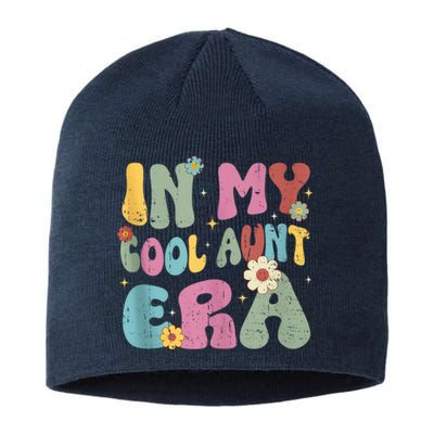 Groovy Retro In My Cool Aunt Era Shirt Cool Gifts For Auntie Tank Top Sustainable Beanie