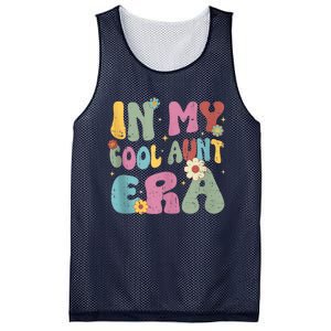 Groovy Retro In My Cool Aunt Era Shirt Cool Gifts For Auntie Tank Top Mesh Reversible Basketball Jersey Tank