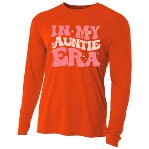 Groovy Retro In My Auntie Era Meaningful Gift Funny Gift Untie Great Gift Cooling Performance Long Sleeve Crew