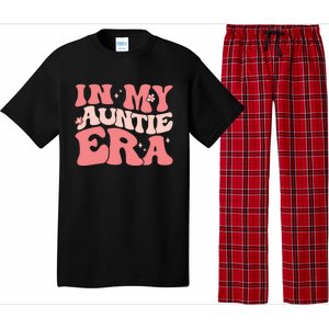 Groovy Retro In My Auntie Era Meaningful Gift Funny Gift Untie Great Gift Pajama Set