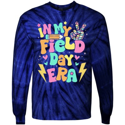 Groovy Retro In My Field Day Era Fun Day Field Trip School Tie-Dye Long Sleeve Shirt