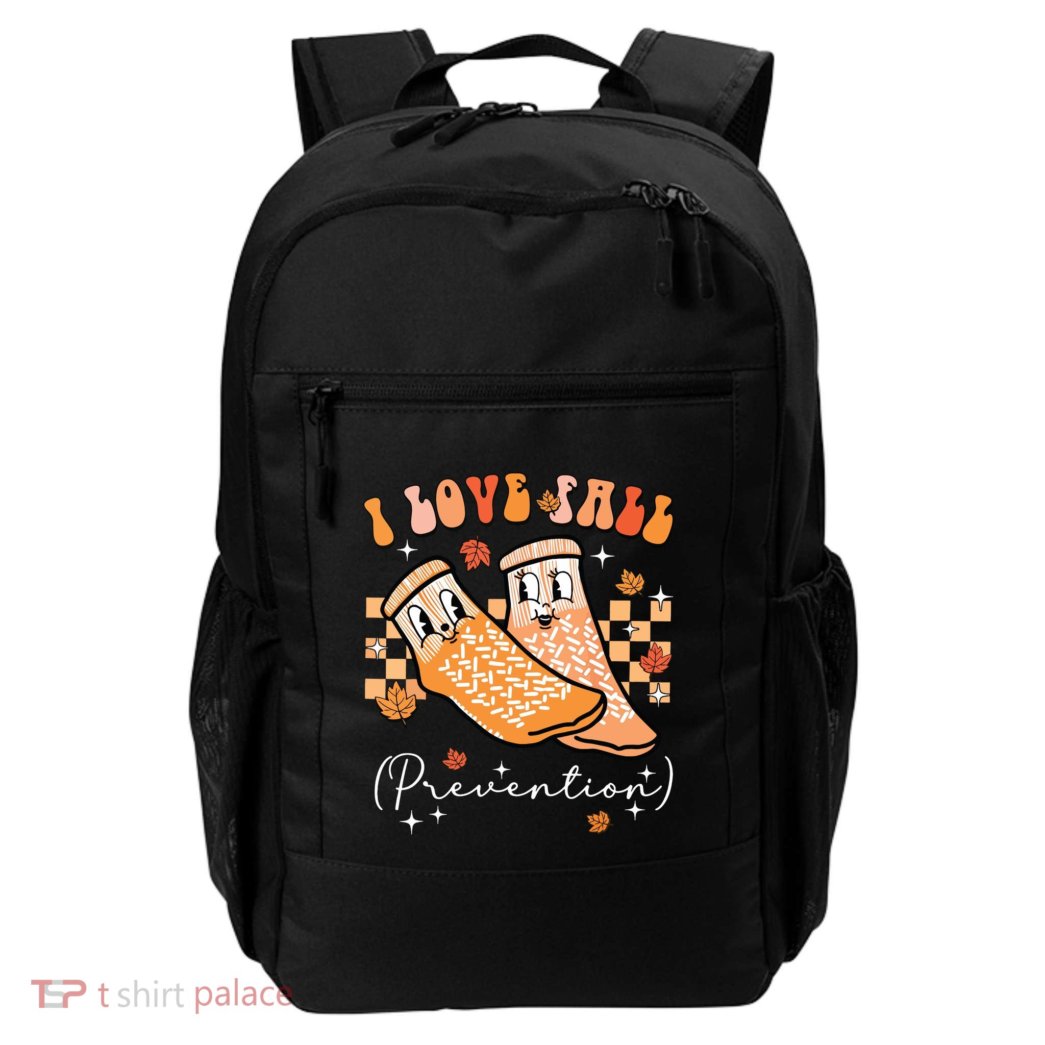 Groovy Retro I Love Fall Prevention Fall Physical Therapy Daily Commute Backpack