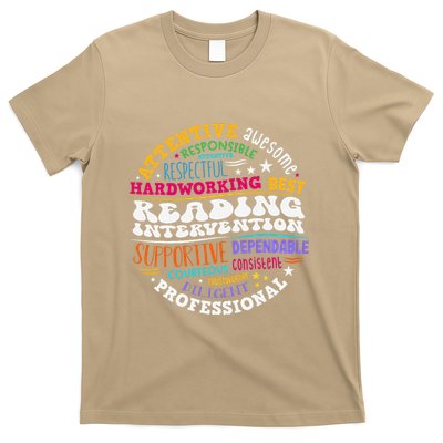Groovy Reading Intervention Literacy Teacher T-Shirt