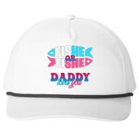 Gender Reveal Ideas Fishe Or Fishe Daddy Loves You Fishing Snapback Five-Panel Rope Hat