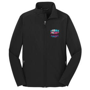 Gender Reveal Ideas Fishe Or Fishe Daddy Loves You Fishing Core Soft Shell Jacket