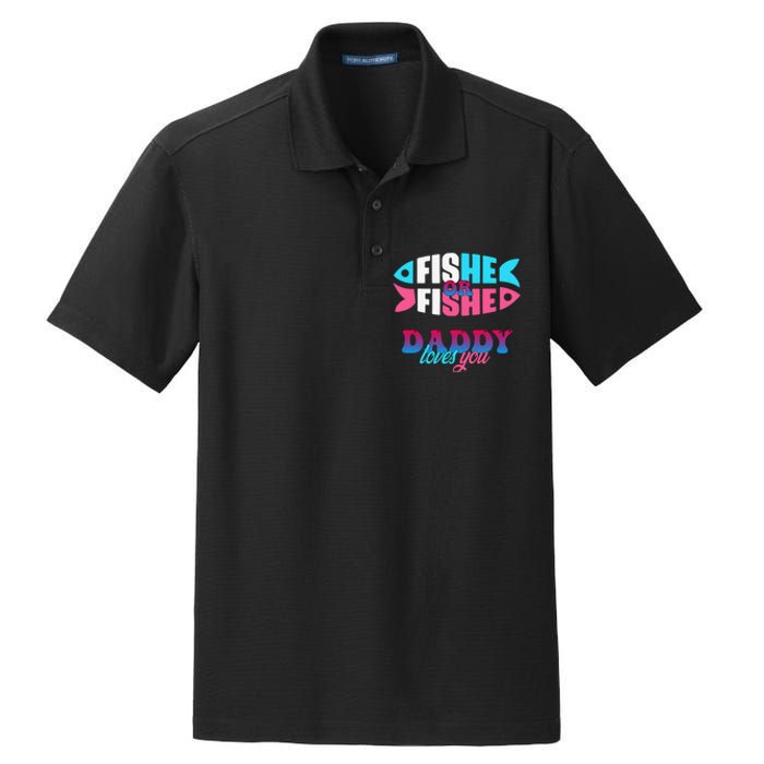 Gender Reveal Ideas Fishe Or Fishe Daddy Loves You Fishing Dry Zone Grid Polo