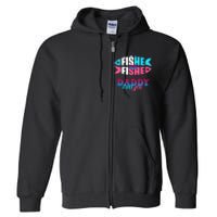 Gender Reveal Ideas Fishe Or Fishe Daddy Loves You Fishing Full Zip Hoodie