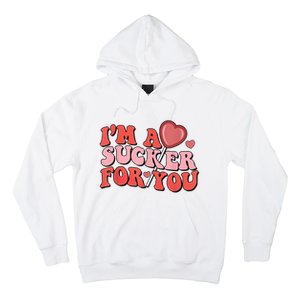 Groovy Retro IM A Sucker For You Happy ValentineS Couple Hoodie