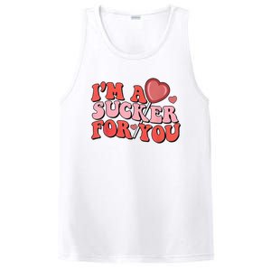 Groovy Retro IM A Sucker For You Happy ValentineS Couple PosiCharge Competitor Tank