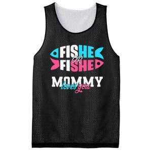 Gender Reveal Ideas Fishe Or Fishe Mommy Loves You Fishing Mesh Reversible Basketball Jersey Tank