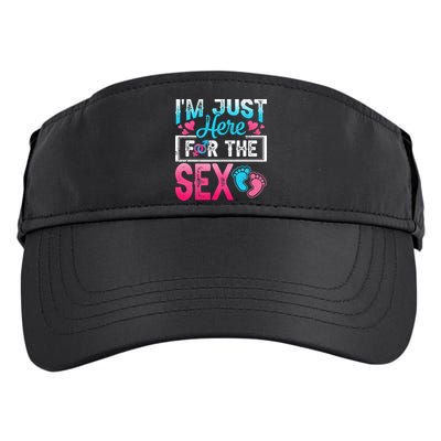 Gender Reveal I'm Just Here For The Sex Funny Adult Drive Performance Visor
